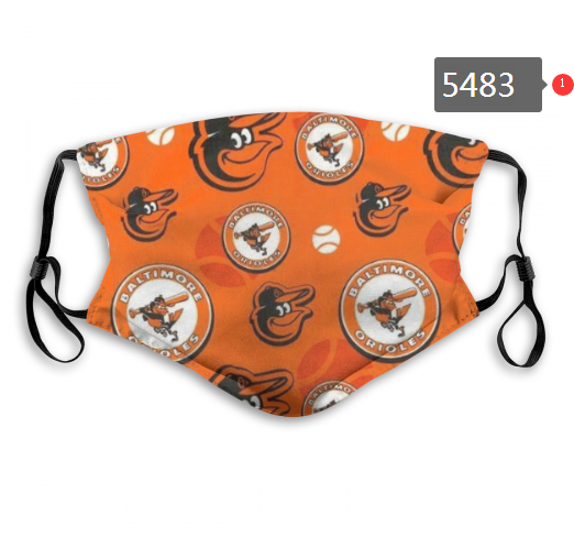 2020 MLB Baltimore Orioles #3 Dust mask with filter->mlb dust mask->Sports Accessory